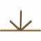 Ekena Millwork Saratoga Timber Gable Bracket, Western Red Cedar, 96"W x 64"H x 3 1/2"D x 3 1/2"F, 16/12 Pitch GBW096X64X0404SAR00SWR - alternate 5